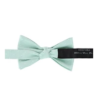 Trafalgar Men's Churchill Chambray Polka Dot Linen Blend Bow Tie