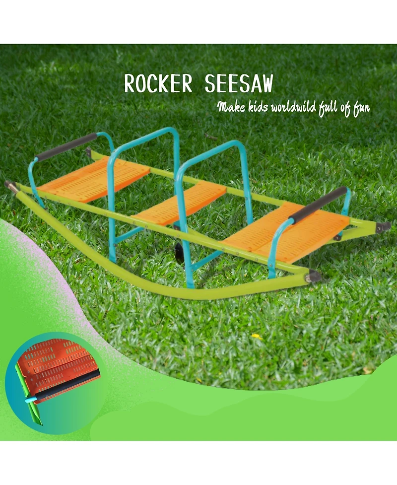 Mondawe Kids Seesaw Plastic Seat Playground Equipment