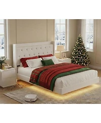 gaomon Queen Size Bed Frame with a Functional Storage Headboard, Industrial Queen Platform Bed with 2 Large Drawers Plus a Charging Station