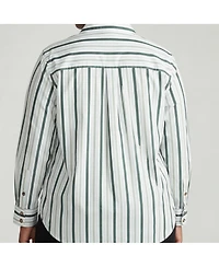 Universal Standard Plus Elbe Stretch Poplin Shirt Classic Fit