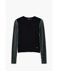 Desigual Women's Fine Pleated Sweater
