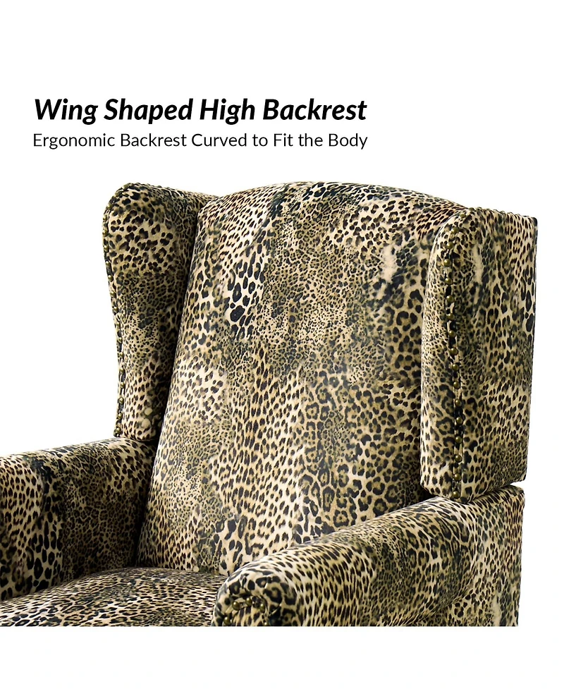 Hulala Home Jim Traditional Armchair with Thick Cushion