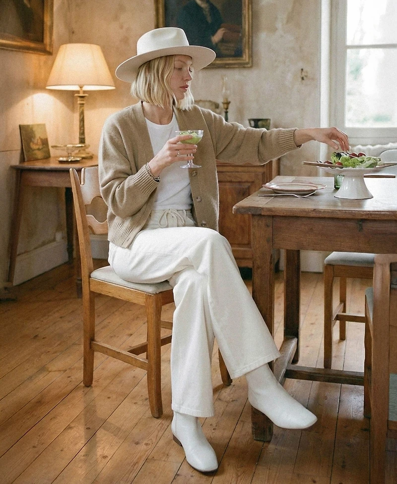 Vervet Women's High Rise Drawstring Wide Leg Jeans