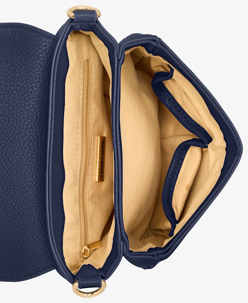 Giani Bernini Pebble East West Small Flap Crossbody, Exclusively at Macy's
