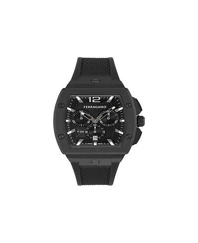 Ferragamo Men's Black Stainless Steel Bracelet Watch, 42mm