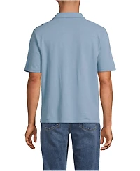 Lands' End Men's Short Sleeve Cotton Linen Polo Shirts