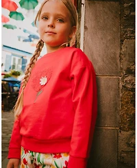 Deux par Deux Little Girls French Terry Sweatshirt