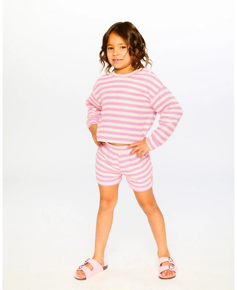 Deux par Deux Big Girls Striped Sweater