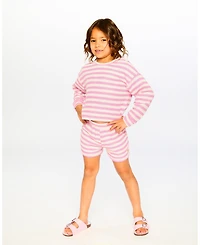 Deux par Deux Big Girls Striped Sweater