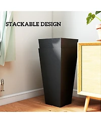 Outsunny 23" Tall Planters, Set of 2 Tape Outdoor Planters