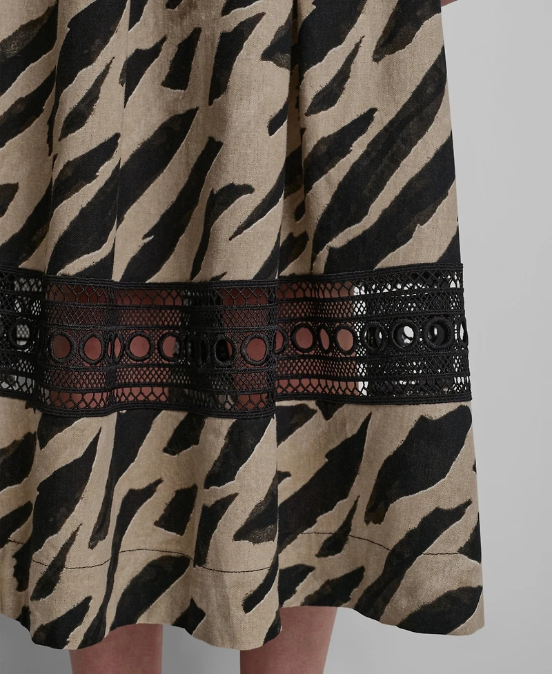 Dkny Women's Printed Loop Lace Skirt