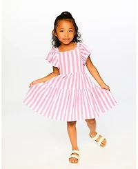 Deux par Deux Little Girls 4–16 Crinkle Jersey Dress