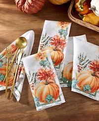 Elrene Pumpkin Harvest Vine Napkins, Set of 4