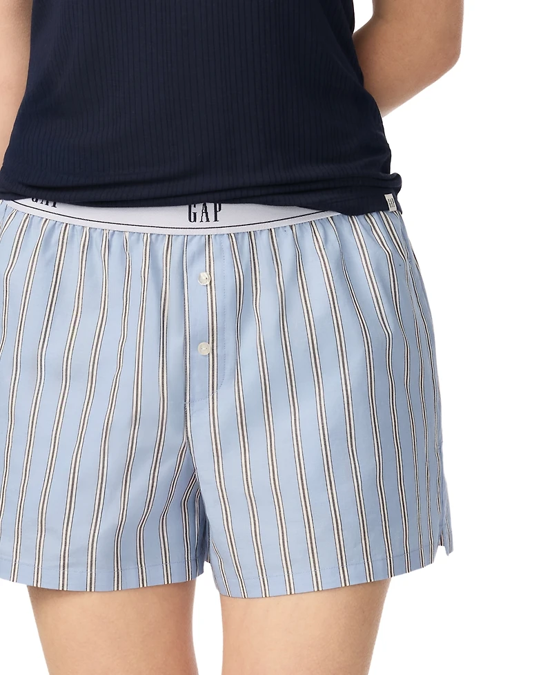Gap Women's Poplin Pull-On Boxer Shorts