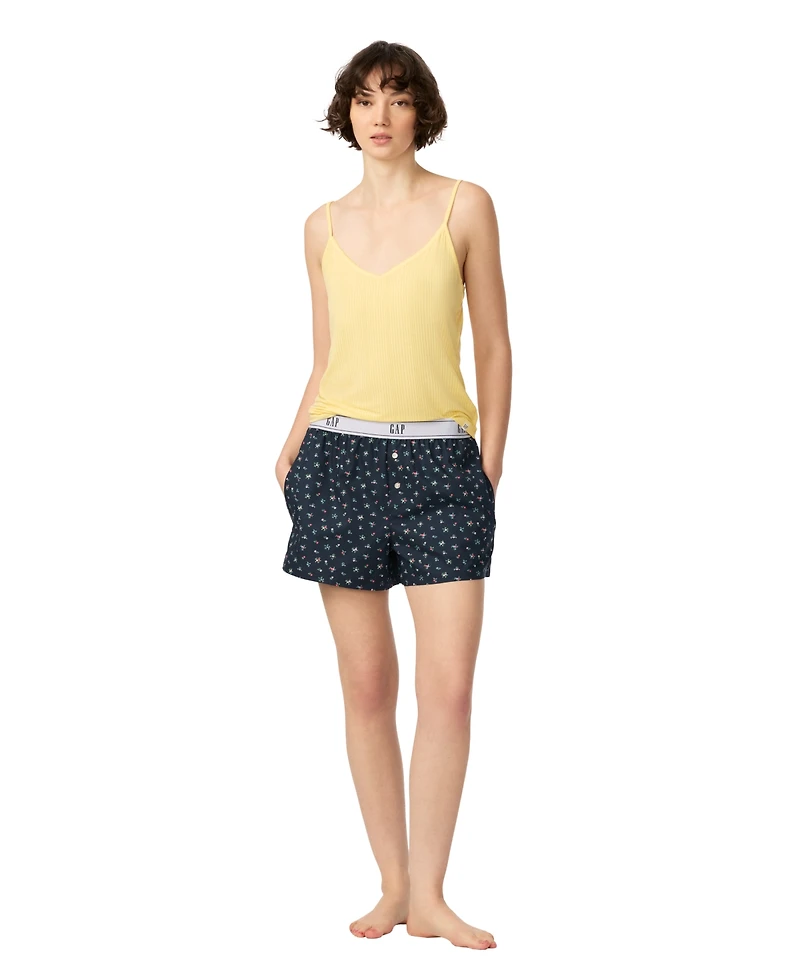 Gap Women's Poplin Pull-On Boxer Shorts