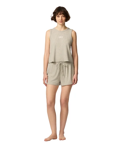 Gap Women's Ribbed Tank Top and Pull-On Shorts, 2-Piece Set