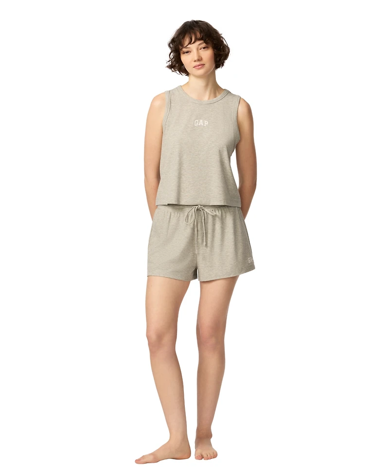 Gap Women's Ribbed Tank Top and Pull-On Shorts, 2-Piece Set