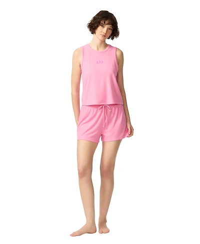 Gap Women's Ribbed Tank Top and Pull-On Shorts, 2-Piece Set