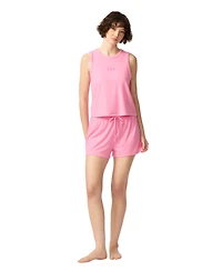 Gap Women's Ribbed Tank Top and Pull-On Shorts, 2-Piece Set