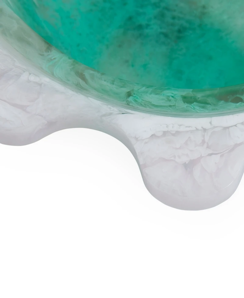 Jonathan Adler Como 100 oz. Acrylic Ripple Decor Bowl