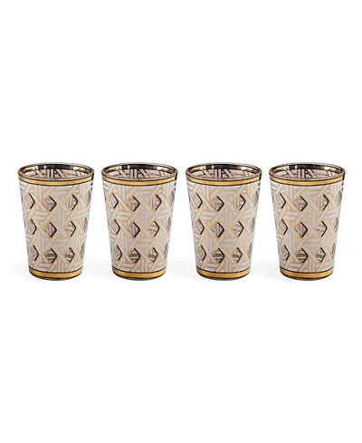 Jonathan Adler Basketweave 4-Pc. Glassware Set