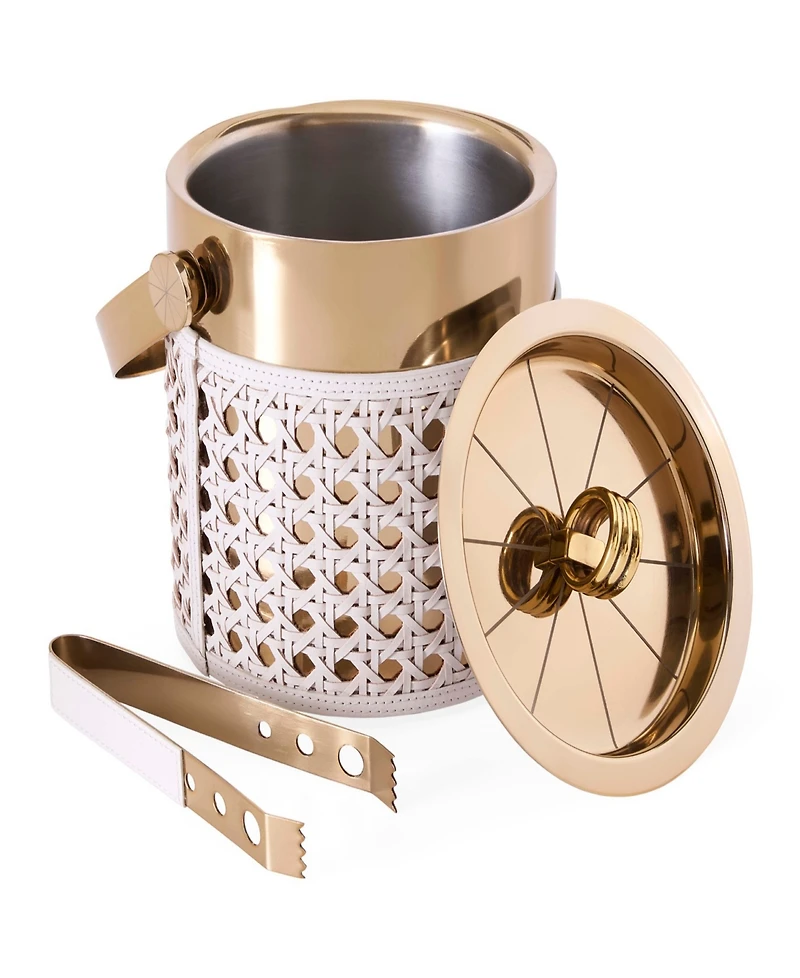 Jonathan Adler Basketweave 55 oz. Ice Bucket