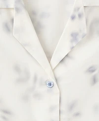 Mango Women's Floral-Print Cotton Pyjama Top