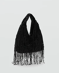 Mango Women's Fringed Handbag