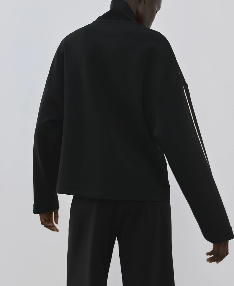 Mango Women's Turtleneck Zip Sweatshirt