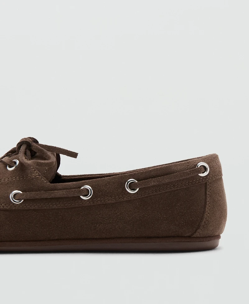 Mango Women's Laces Deck Shoes