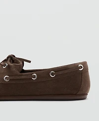Mango Women's Laces Deck Shoes
