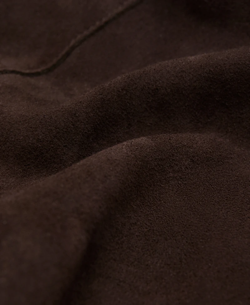 Mango Women's Suede Shopper Bag