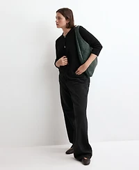 Mango Women's Jewel Button Knitted Cardigan