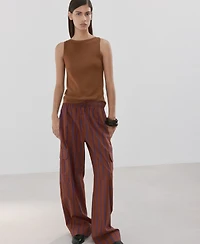 Mango Women's Side Pockets Cargo Pants