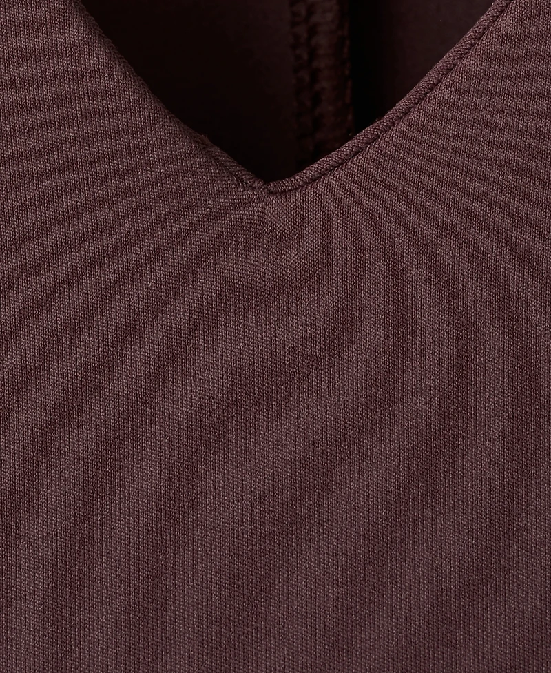 Mango Women's Fitted V-Neck Dress