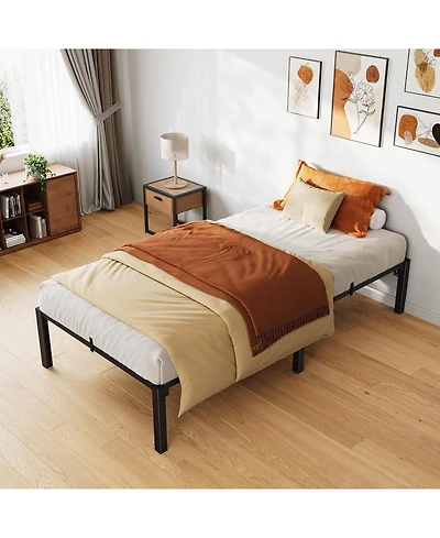 gaomon Metal Bed Frame, 16" High Platform, Heavy Duty Steel, No Box Spring.