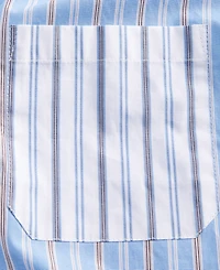 On 34th Women's Stripe Tie-Hem Long Sleeve Cropped Shirt, Macy's Exclusive
