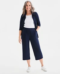 Style & Co Women's LuxLounge French Terry Capri Pants, Macy's Exclusive