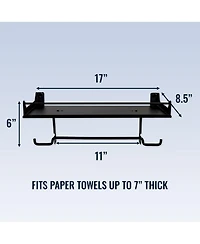 StoreYour Quick Clean Paper Towel Holder and Wall Shelf