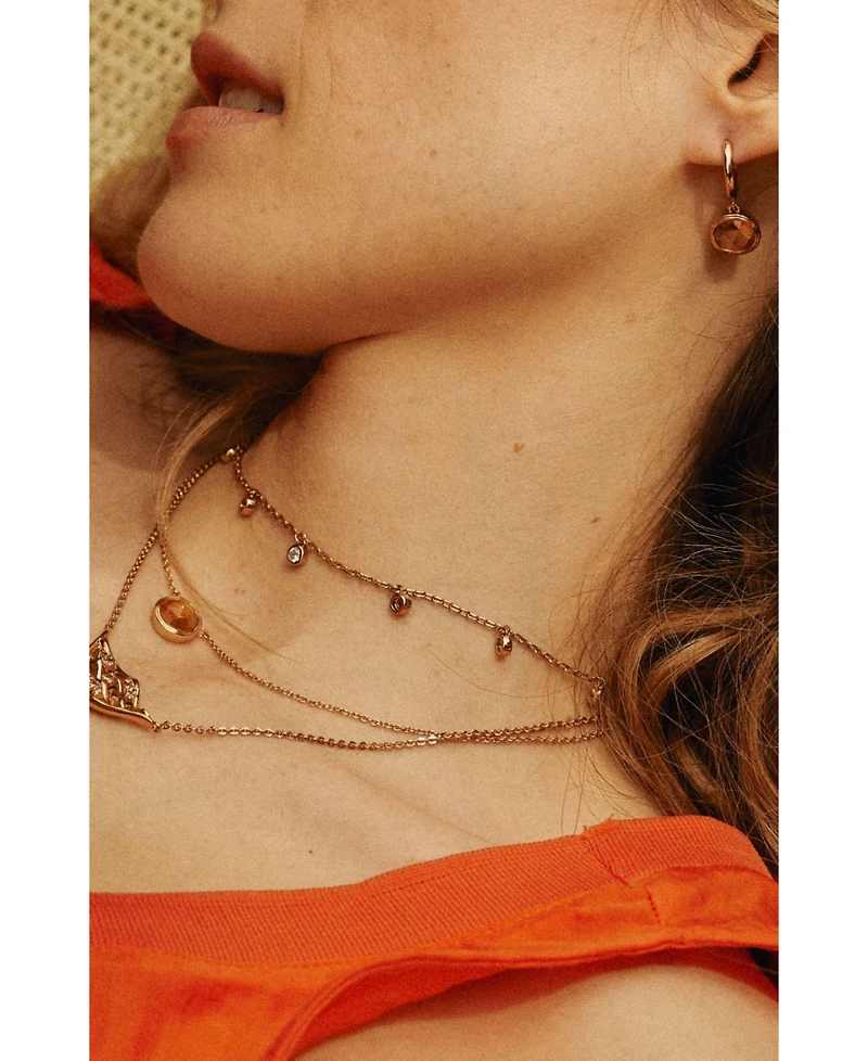 Retro Chic Rainbow Charm Necklace