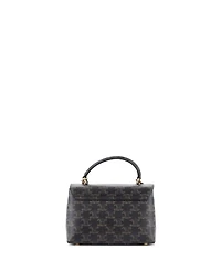 Pre-Owned Celine Teen Nino Top Handle Bag Triomphe Coated Canvas