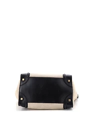 Pre-Owned Celine Mini Luggage Bag Canvas and Leather