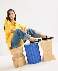 Rothy's Women's Espadrille Mary Jane Round Toe Flats