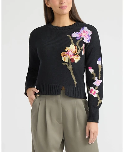 Ellen Tracy Women's Jacquard Sweater