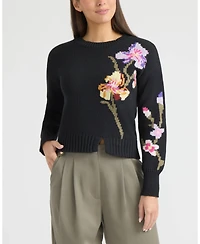 Ellen Tracy Women's Jacquard Sweater