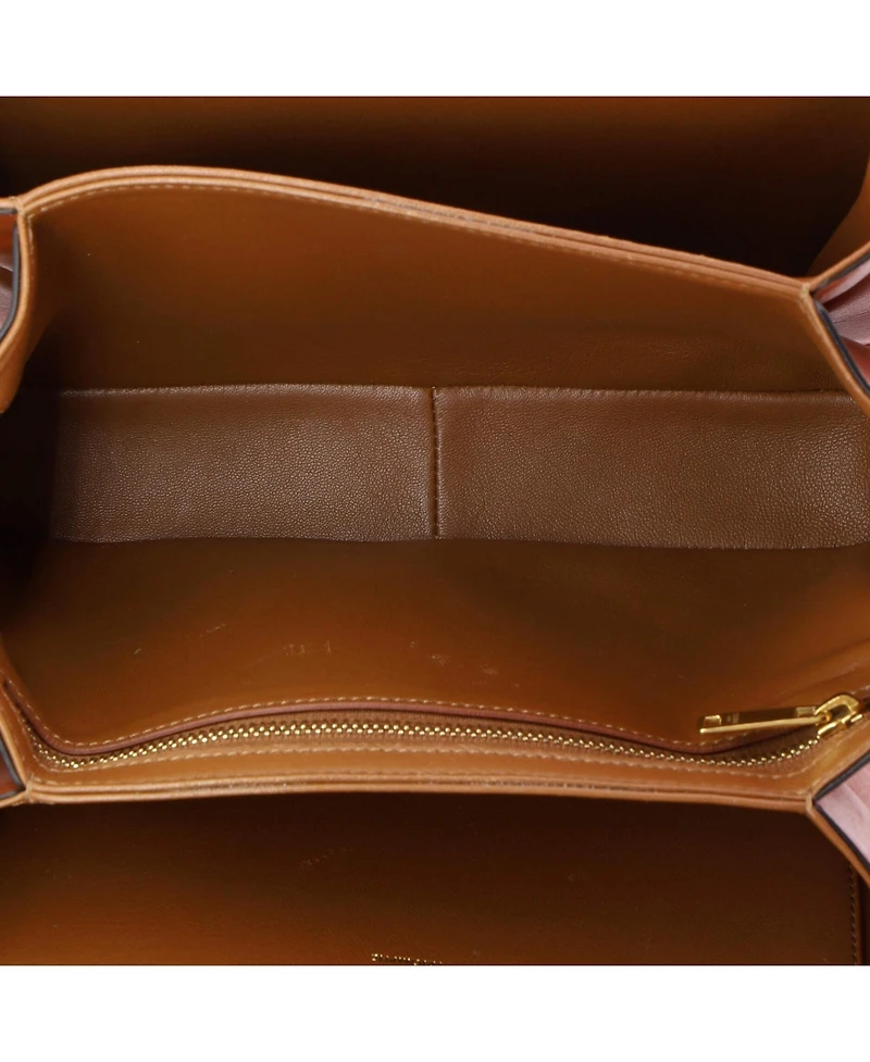 Pre-Owned Celine Medium Triomphe Shoulder Bag Canvas with Leather