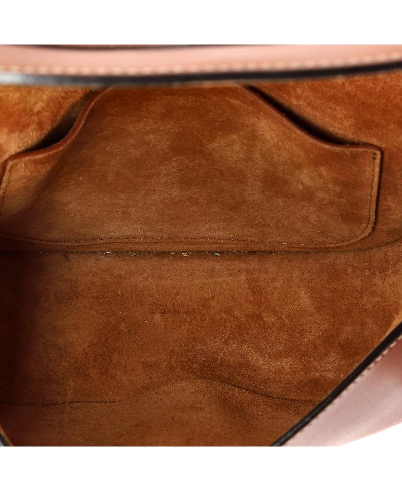 Pre-Owned Celine Cuir Triomphe Folco Bag Leather