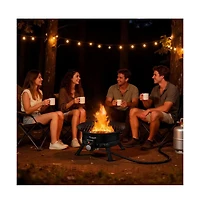 Slickblue 19 Inch Propane Fire Pit 53000 Btu with Grill Grate