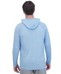 Spyder Men's Hooded Raglan Long-Sleeve Upf 50+ Rashguard