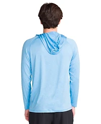 Spyder Men's Hooded Raglan Long-Sleeve Upf 50+ Rashguard